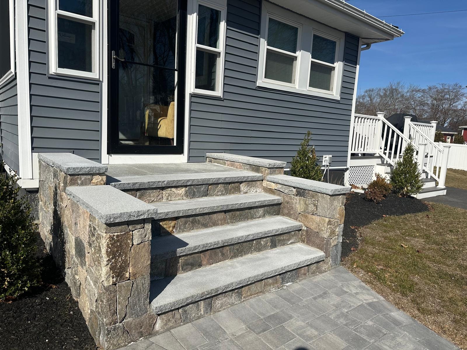 Travertine Patio — Canton, MA